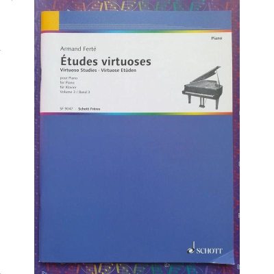 朔特原版乐谱书阿曼德斐特钢琴炫技练习卷三八度练习左手钢琴练习ArmandFerteVirtuoso