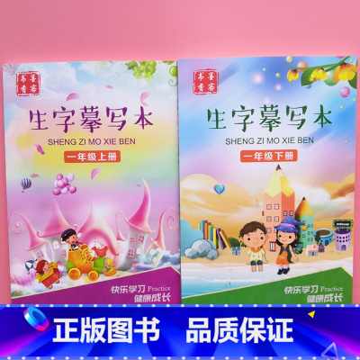 一年级上册+下册(送铅笔) [正版]一年级二年级三同步字帖上册下册小学生四五六年级人教版练字帖汉字生字描红本带笔画笔顺拼