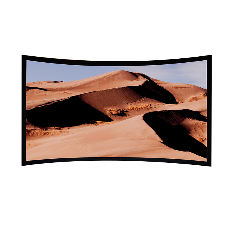 经科JK弧形画框幕布窄边框HB-CW2高增益金属软幕150寸16:9