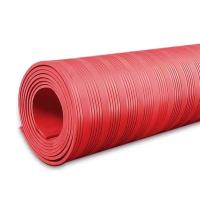 鑫迈凯斯 高压绝缘橡胶板 红色防滑地垫 10mm厚 50Kg[1*2.5米]卷