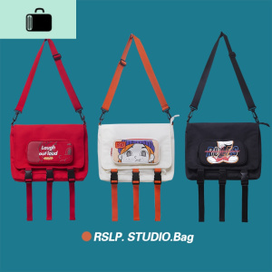 2020新款大容量单肩斜挎帆布背包百搭运动风女街头潮韩版NEW LAKE女斜挎包