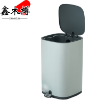 鑫木樽脚踏垃圾桶10L个