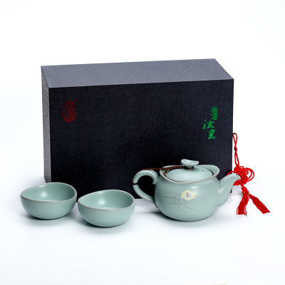 东道汝窑禅语壶杯组*5+东道汝窑天乐壶组*5团购专属