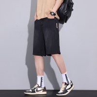 冰丝牛仔短裤男士2026春夏季薄款美式宽松直筒休闲天丝五分中裤潮