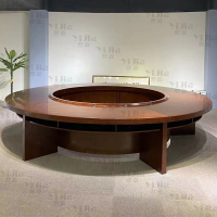 翌嘉 油漆会议桌圆桌3米