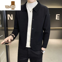 YANXU针织开衫外套男毛衣2023新款秋季韩版潮流男士针织衫韩式上衣