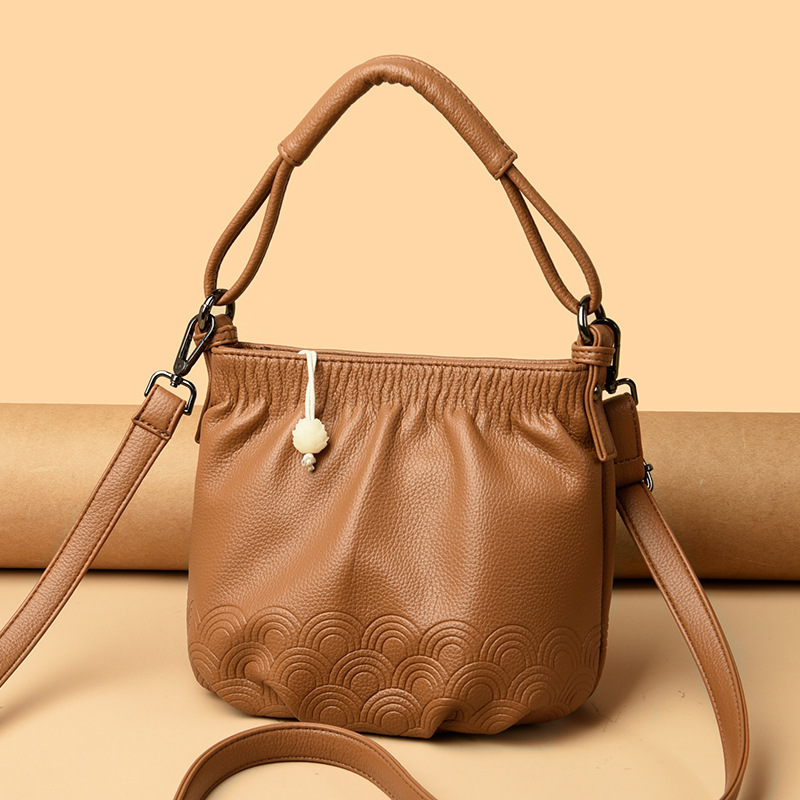 包包女包新款2026斜挎包水桶包 大气时尚妈妈包女单肩包