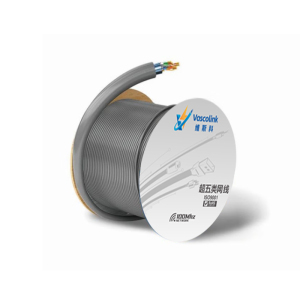 维斯科 VasS-C5E-51GY 0.51mm线径 超五类4对双屏蔽网线 305.00米/卷(计价单位:卷)灰色