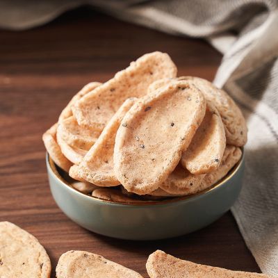 新货非油炸-年糕片童年回忆农家手工芝麻爆米花锅巴猫耳朵零食