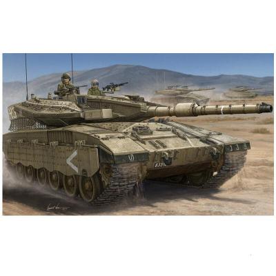 小号手1/35以色列“梅卡瓦”3D型主战坦克男孩玩具儿童生日82441模型+胶水