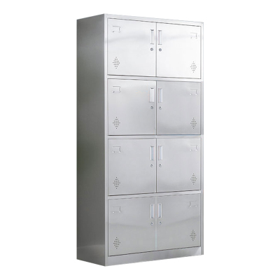铭威盾不锈钢更衣柜储物柜更衣室储物柜员工衣柜304八门更衣柜