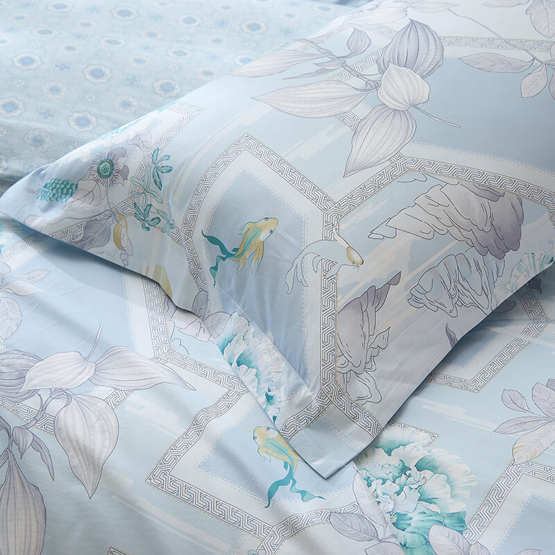 富安娜纯棉四件套江山如黛 203*229cm(单位:套) 丹青