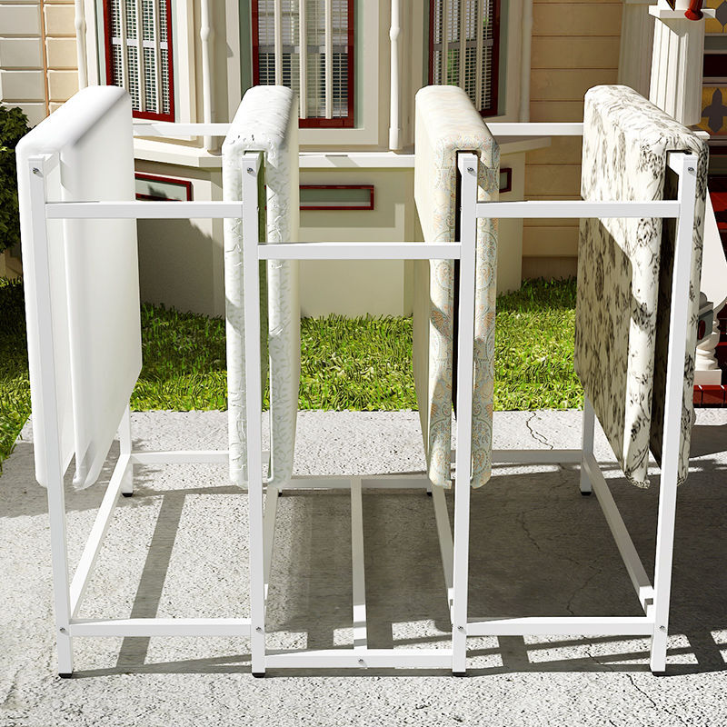 晾衣架落地室外户外大型防风晒被子衣服抗风天台上凉衣杆晒衣架子安心