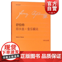 舒伯特即兴曲音乐瞬间 中外文对照李曦微著音乐文学艺术正版图书籍上海教育出版社世纪音乐钢琴曲练习曲正版图书籍世纪出版