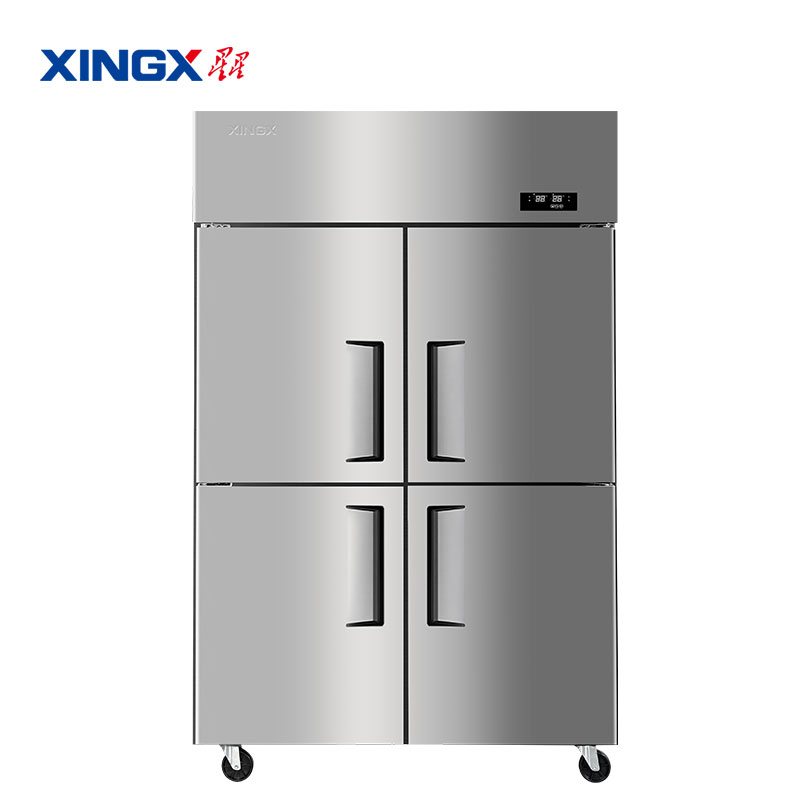 星星KCD-1271G4商用冰柜四门 六门立式冰箱冷藏冷冻保鲜厨房展示柜玻璃门后厨冷柜