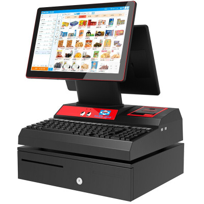 爱宝ab4800d双屏收银机一体机超市商场便利店零售收款机收银电脑系统