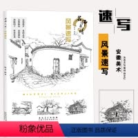 [正版]名师点睛 风景速写 艺术 绘画素描速写 房屋建筑画法 风景速写技法基础知识 风景速写临摹本 速写照片书素描入门