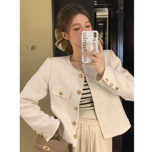 短款小香风外套女春秋新款法式高级感炸街气质百搭上衣女装潮