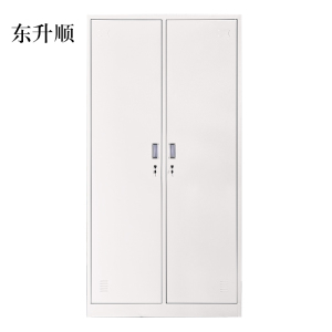 东升顺加厚二门钢制更衣柜员工柜铁皮职工储物柜带锁存包柜鞋柜