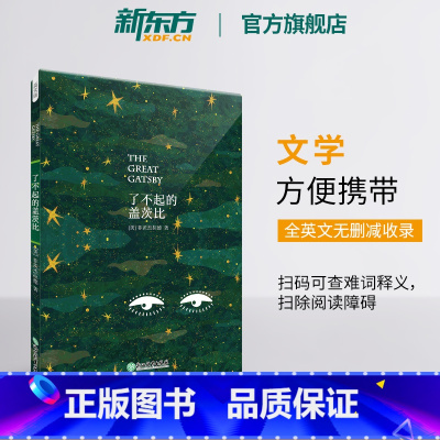 [正版]了不起的盖茨比(英文版)英文原版读物书籍 文学名著百大经典小说 (美)菲茨杰拉德经典名作 英语
