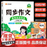 2025二年级下册语文同步作文人教版 看图写话二年级范文大全专项训练看图说话写话就三步思维导图小学2下学期练习册写作书