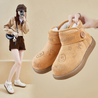 加绒高帮雪地靴女冬季新款学生ins韩版保暖休闲鞋增高_566