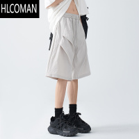 HLCOMAN美式速干短裤男夏季潮牌工装裤衩沙滩大码休闲五分裤子