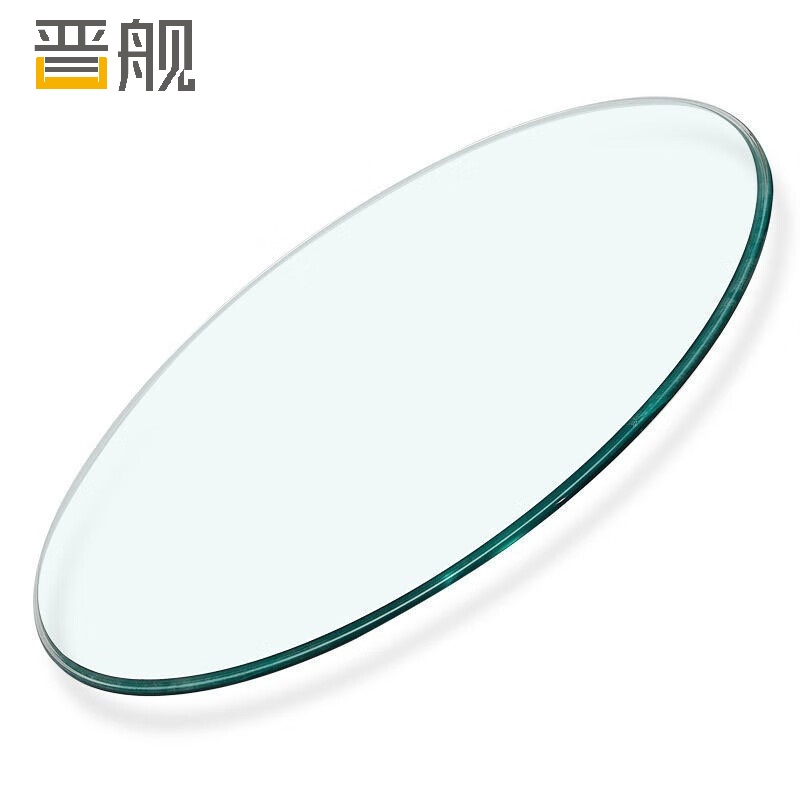 晋舰玻璃桌面钢化圆形玻璃桌面酒店饭店食堂防刮痕玻璃桌面直径135CM