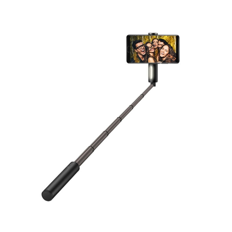 华为（HUAWEI）原装补光灯无线蓝牙连接手机CF33自拍杆 黑色 适用于华为/荣耀/oppo/苹果/小米