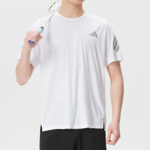 Adidas阿迪达斯男子新款舒适透气运动短袖T恤JZ7695 ZP