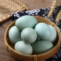 申十一谷物乌鸡蛋绿壳鸡蛋50枚鸡蛋+泡沫盒+稻谷壳(NM)(生鲜无质量问题不支持退换货)