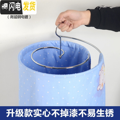 三维工匠螺旋式晒衣架不锈钢晾晒床单被单架凉被子圆形大衣晾衣架旋转