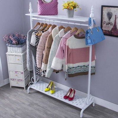 衣架落地卧室挂衣架衣帽架简易衣架家用单杆式衣服架子置物架