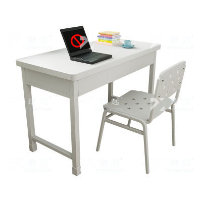臻远 ZYS-11 钢制办公桌椅组合电脑桌学习桌培训桌 三抽桌一椅