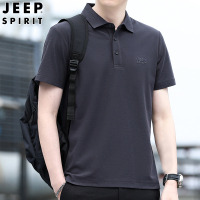 JEEP吉普高档短袖T恤男夏季薄款商务休闲男士翻领POLO衫纯色上衣