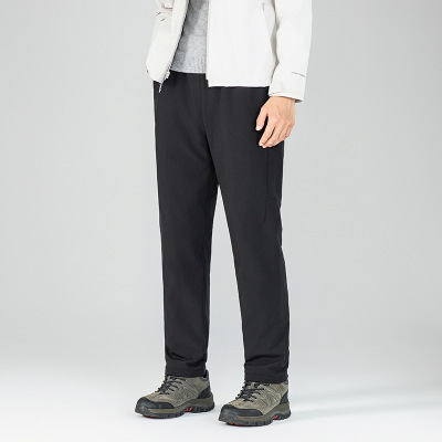 男女同款秋冬新款鹅绒户外直筒休闲羽绒裤防寒保暖裤松紧腰长裤子