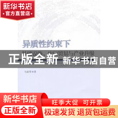 正版 异质性约束下基础设施、出口贸易与产业升级 马淑琴 中国社