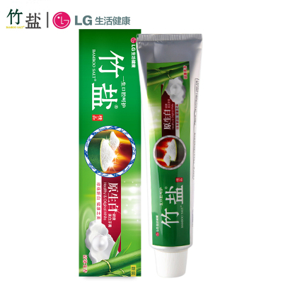 lg竹盐原生白健康牙膏145g 清馨花香 清新口气