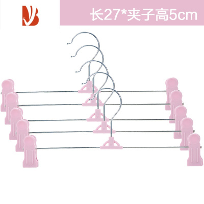 三维工匠防滑塑料裤夹裤架裤子收纳夹子裤挂裙夹内衣挂家用服装店衣架