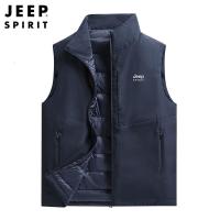 JEEPspirit马甲男冬季新款背心无袖外穿羽绒服保暖立领外套7559