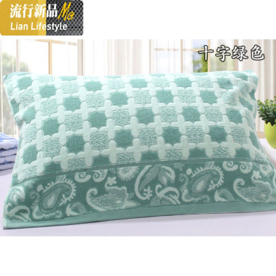 棉枕巾一对装棉加厚加大枕头巾四季学生成人情侣枕巾 三维工匠