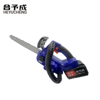 合予成21012T高速电链锯12寸充电锯小型家用手持电动锯伐木锯树机