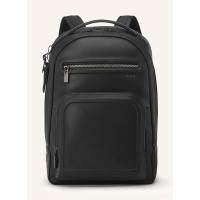 TUMI男士真皮双肩包带笔记本电脑隔层多功能旅行背包