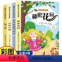 [全4册]国际大奖小说 彩绘注音 [正版]国际大奖小说注音版全套4册 幼小睡前故事书带拼音版坡秘密花园一岁的小鹿有头