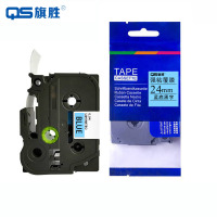 旗胜 标签色带24mm 蓝底黑字TZe-551 个