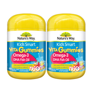 2件装|Nature's way 佳思敏 儿童鱼油 软糖 60粒/瓶