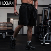 HLCOMAN运动短裤男宽松户外休闲简约百搭棉质健身美式五分裤