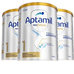 3罐装-澳洲爱他美(aptamil)白金版进口婴幼儿一段奶粉800g/罐 爱他美铂金一段奶粉0-6个月宝宝包装随机发