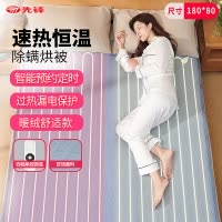 先锋电热毯单人家用除螨双温双控电褥子抑菌棉麻宿舍学生调温官方正品安全水暖毯DRT-180*80