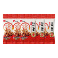洽洽香花生鲜香麻辣口感酥脆小吃炒货休闲零食麻辣味110g*5袋
